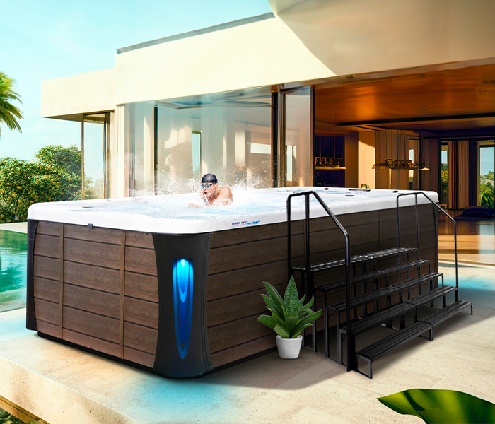 Calspas hot tub being used in a family setting - Rome