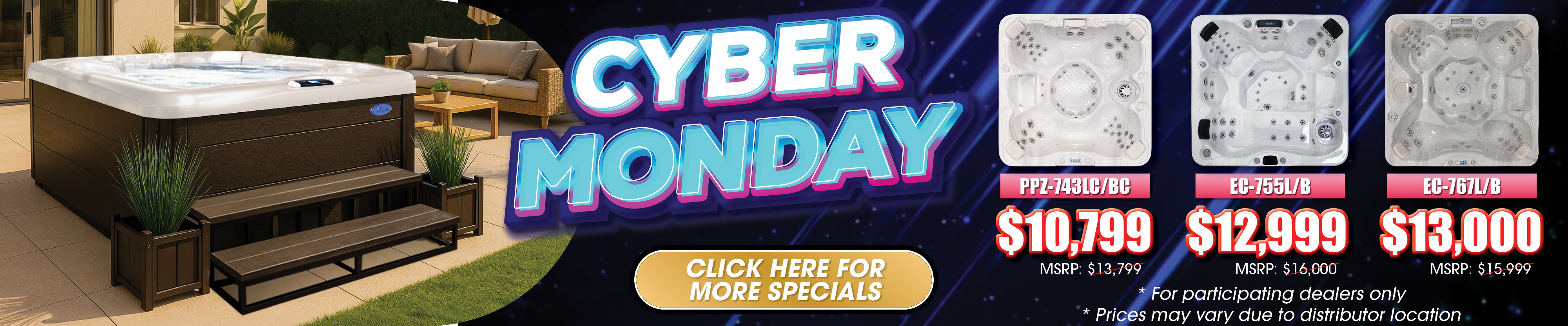 Calspas hot tub being used in a family setting - Rome